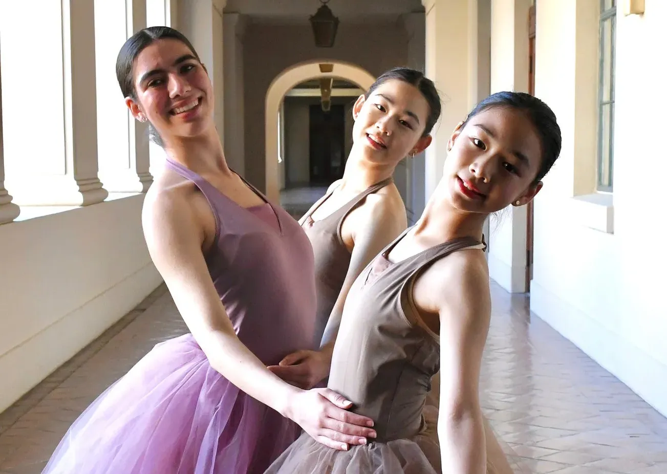 Three ballet dancers